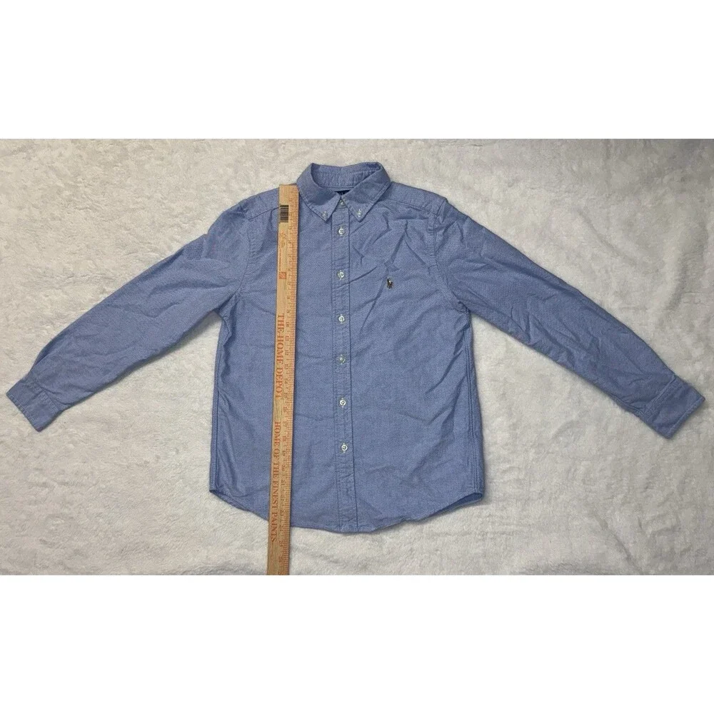 Ralph Lauren boys Size 14-16 Large Button Down Long Sleeve Button Down Shirt